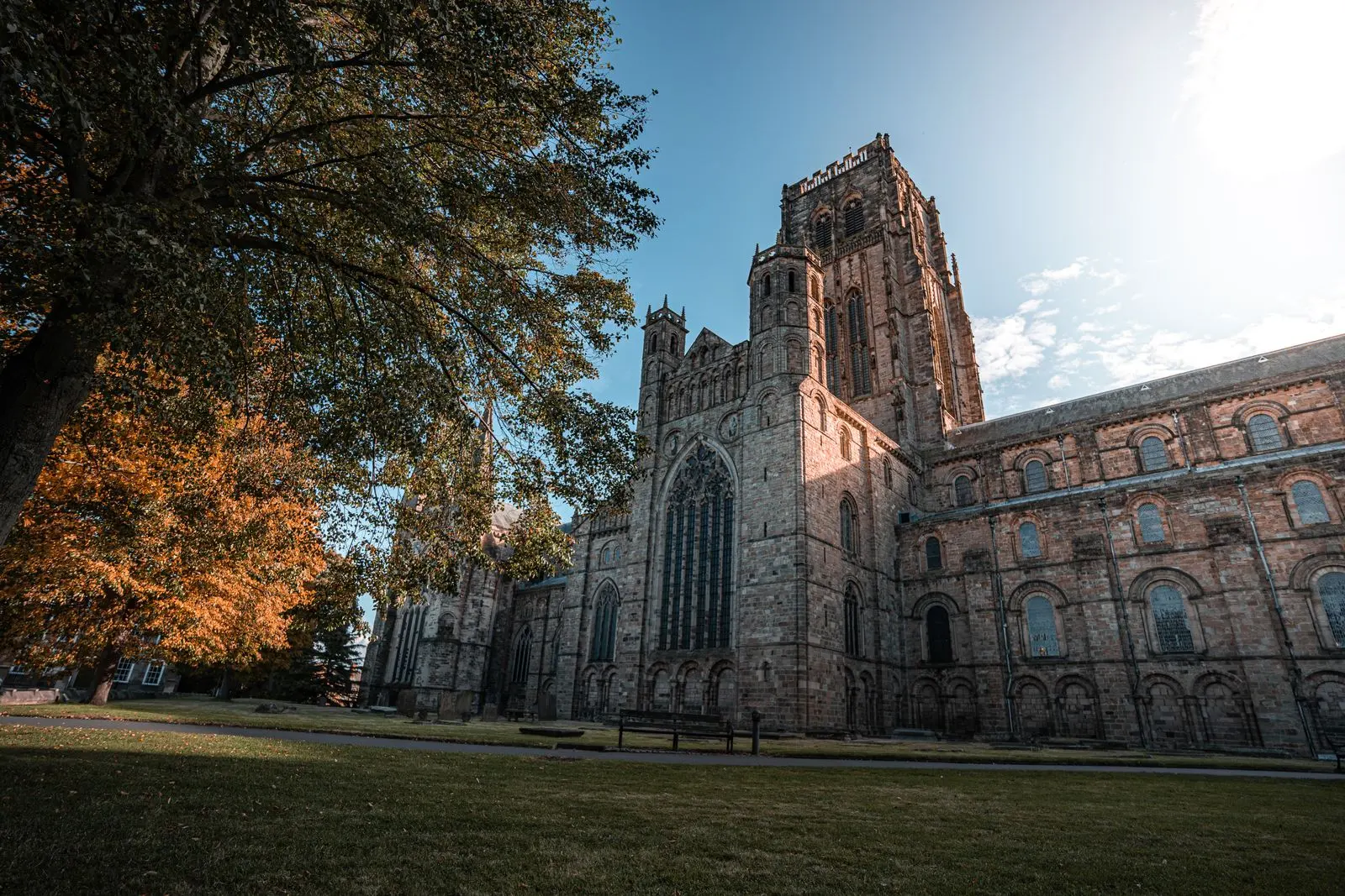 Durham Cathedral in autumn