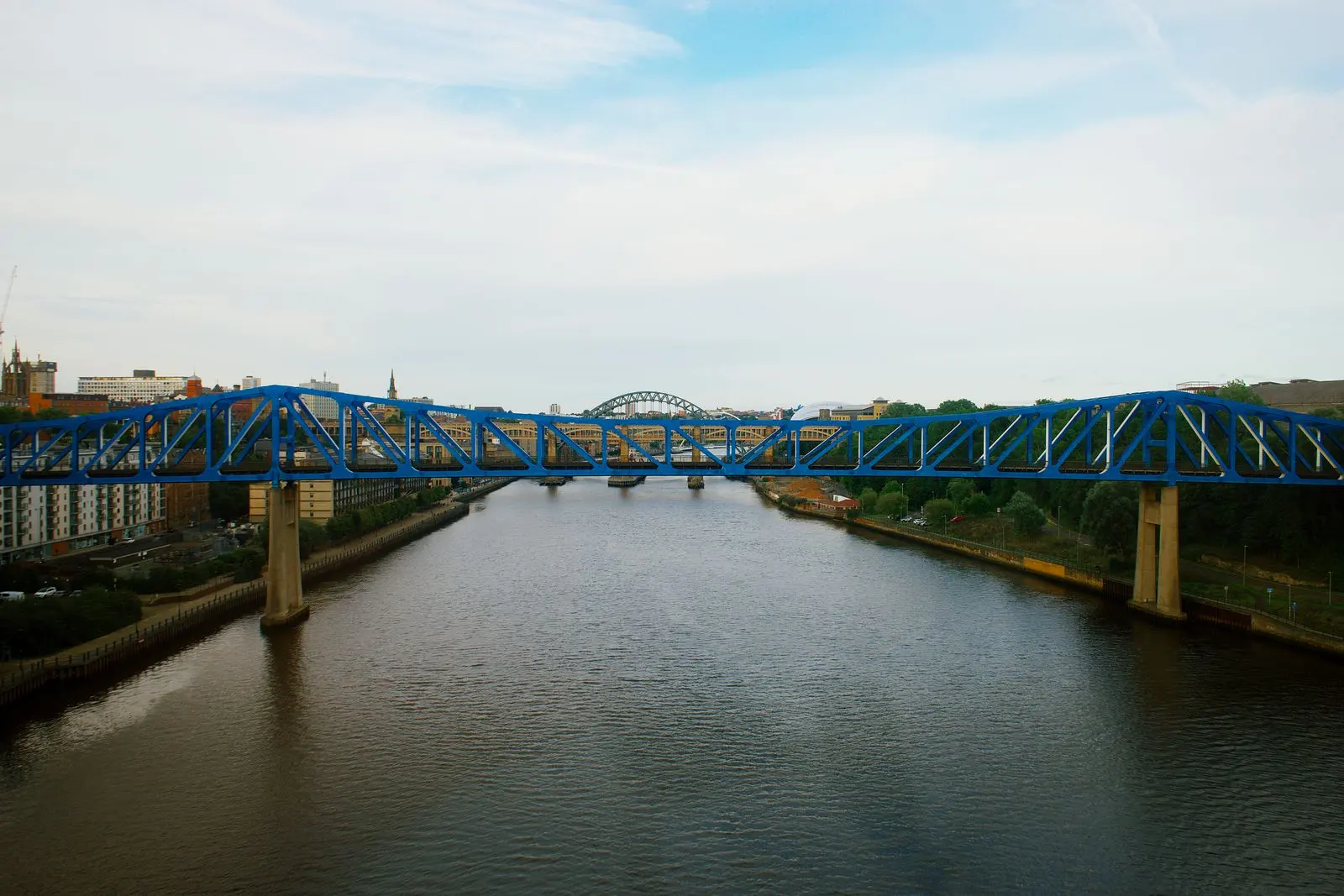 The Tyne bridges from Gateshead