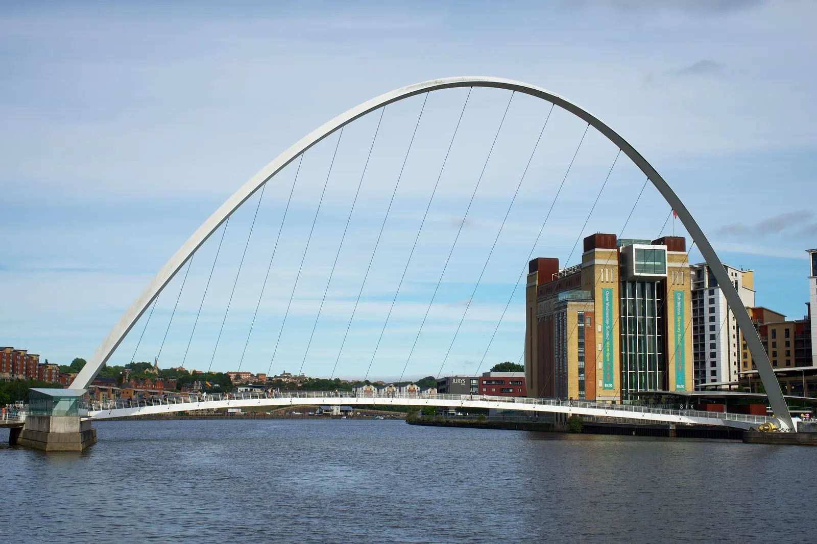Gateshead Millennium Bridge and the Baltic