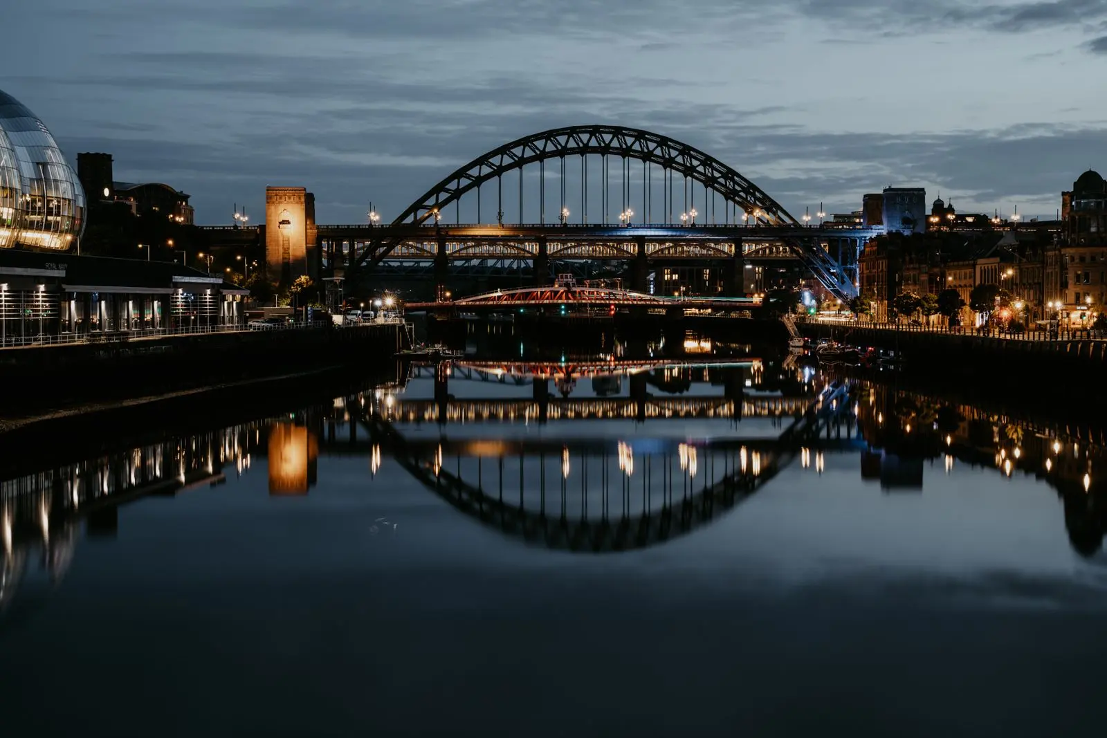 The Quayside after dark